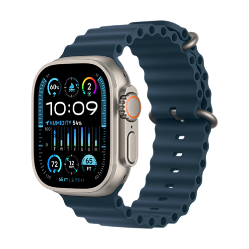 Apple Watch Ultra 2 GPS + Cellular, 49mm Titanium Case with Ocean Band