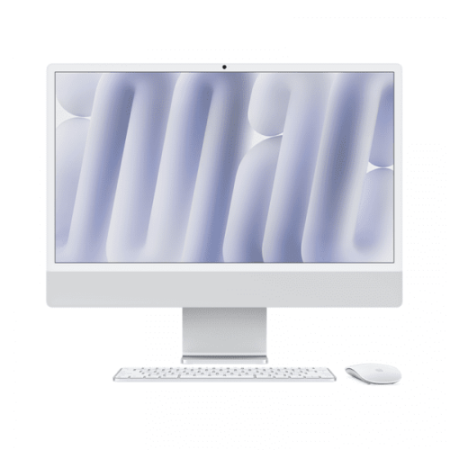 24-inch iMac with Retina 4.5K display, Nano-texture glass: Apple M4 chip with 10‑core CPU and 10‑core GPU, 256GB SSD, 16GB - Silver