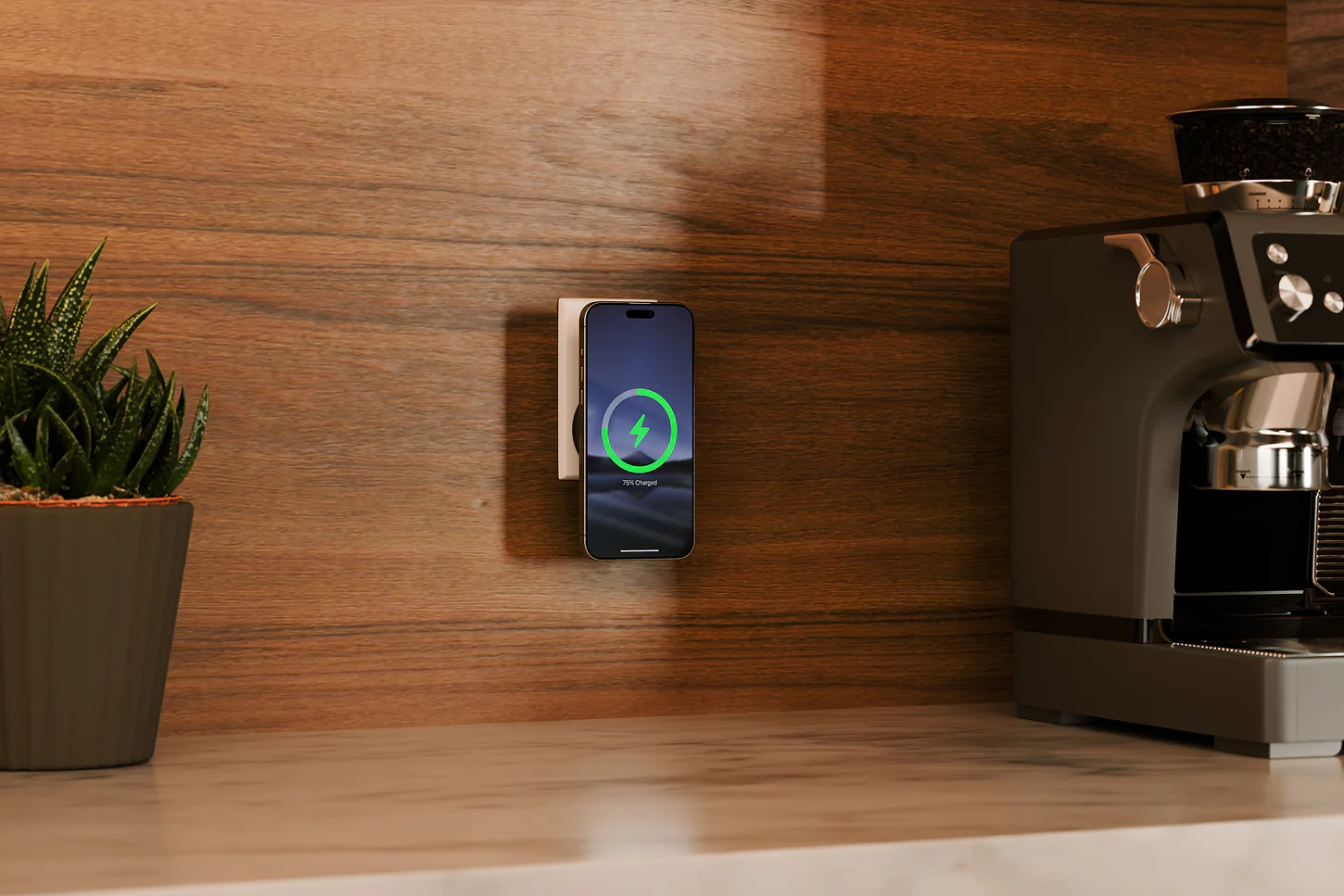 ⁦PowerBug Magnetic charging dock 35W wireless Charger⁩ – תמונה ⁦3⁩