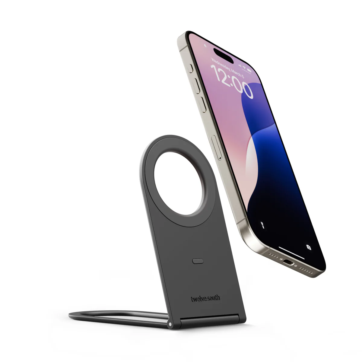⁦Curve Nano (Slate) - Adjustable Metal Stand for iPhone⁩ – תמונה ⁦1⁩