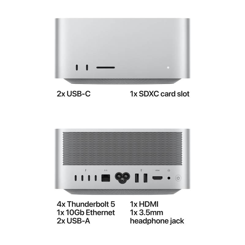 ⁦Mac Studio M5 Max chip with 18‑core CPU, 32‑core GPU, 36GB, 512GB⁩ – תמונה ⁦2⁩